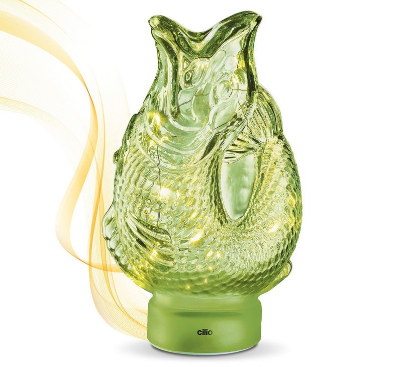 CILIO Dekoleuchte Nemo Glas grün 