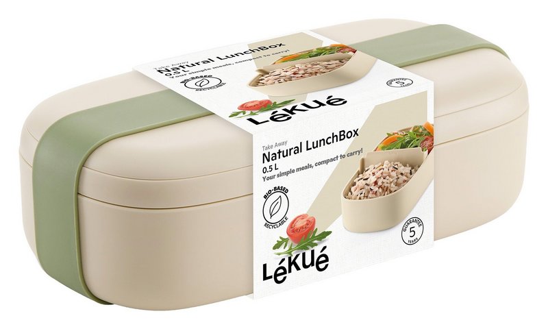 LEKUE Lunch Box To Go 0.5l beige 