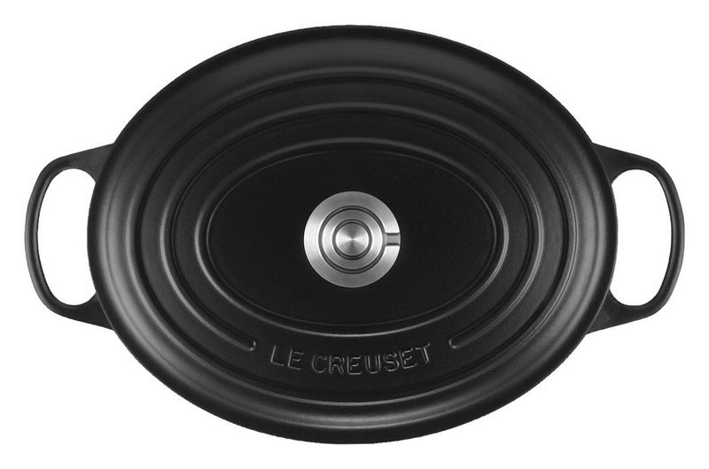 LE CREUSET Bräter oval Signature schwarz Crucible 29cm 