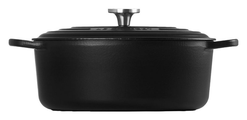LE CREUSET Bräter oval Signature schwarz Crucible 31cm 