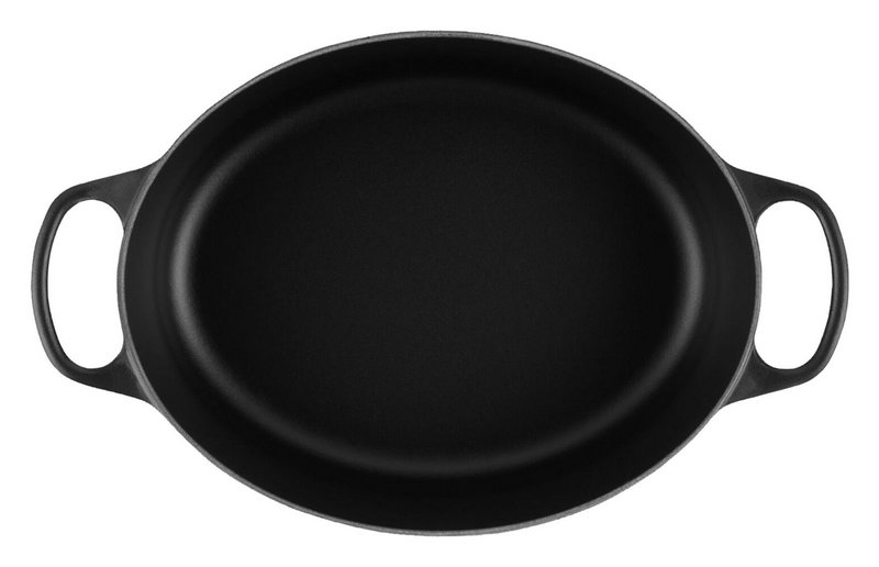 LE CREUSET Bräter oval Signature schwarz Crucible 31cm 