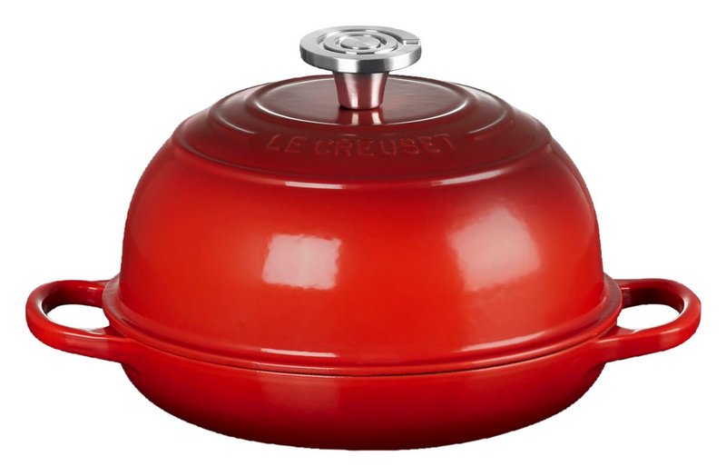 LE CREUSET Brot Bräter Signature kirschrot Crucible 24cm 
