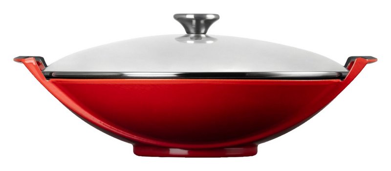 LE CREUSET Wok kirschrot 36cm 