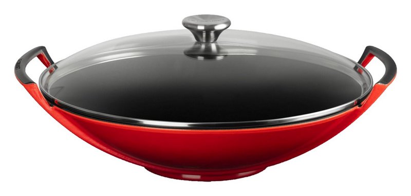 LE CREUSET Wok kirschrot 36cm 