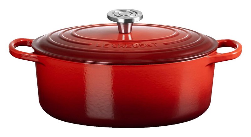 LE CREUSET Bräter oval Signature kirschrot Crucible 29cm 