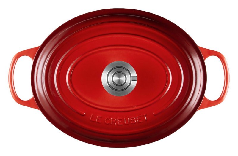 LE CREUSET Bräter oval Signature kirschrot Crucible 29cm 