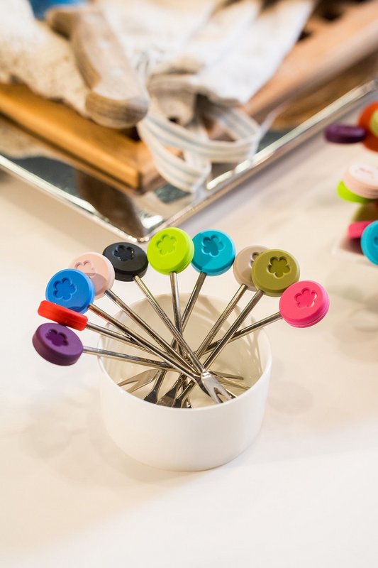 KOCHBLUME Snackgabeln und Glasmarkierer 