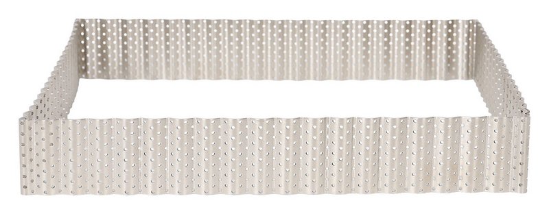 PATISSE Tortenring eckig gelocht gewellt  23x23x3.5cm 