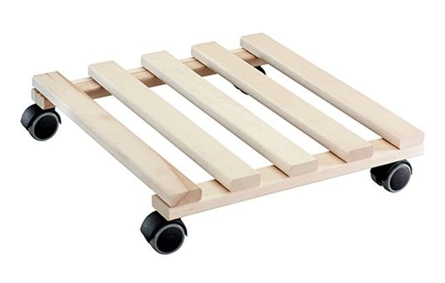 WAGNER SYSTEM Pflanzenroller Paletti 34x34 cm Buche 