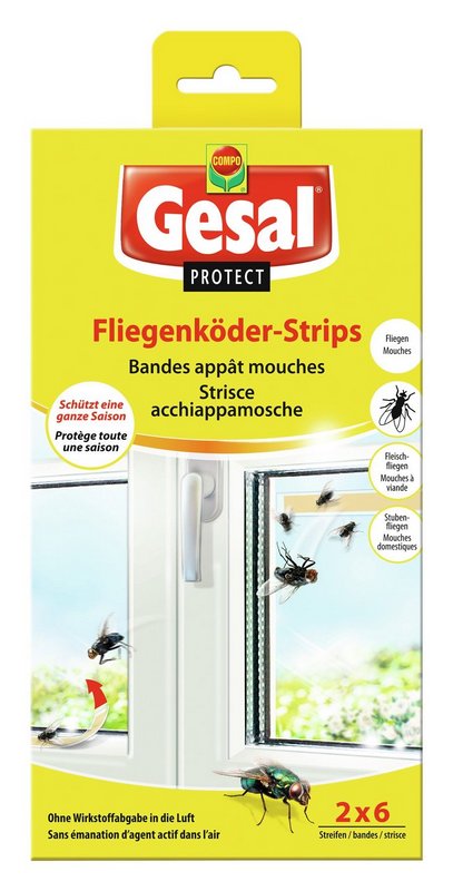 GESAL Fliegenköder Strip 2x6 Stück 