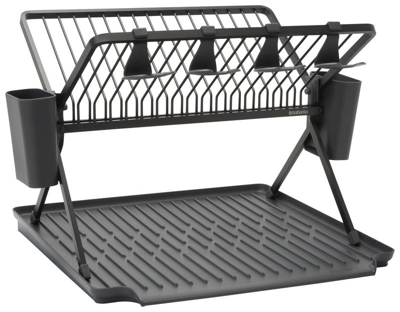 BRABANTIA Abtropfständer gross faltbar SinkSide dark grey 