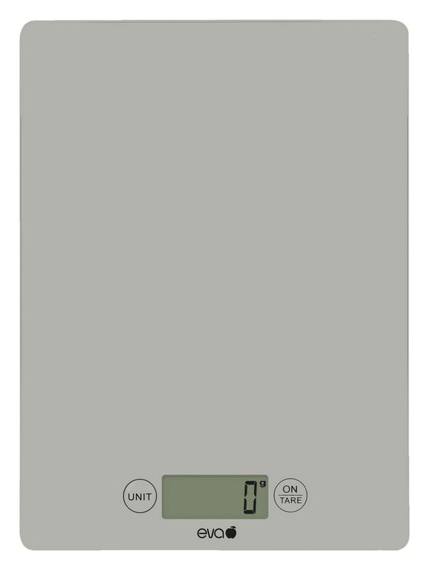 EVA Küchenwaage digital Glas silber 5 kg 