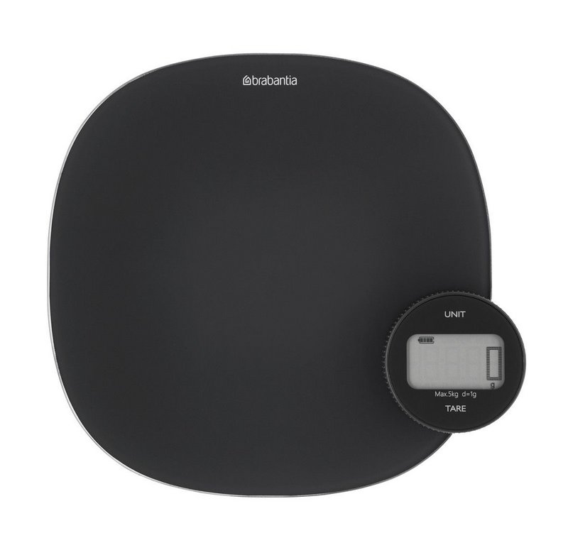 BRABANTIA Küchenwaage plus Tasty+ dark grey 