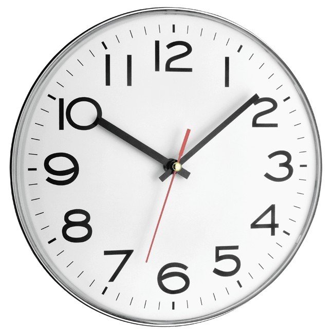 TFA Wanduhr silber 