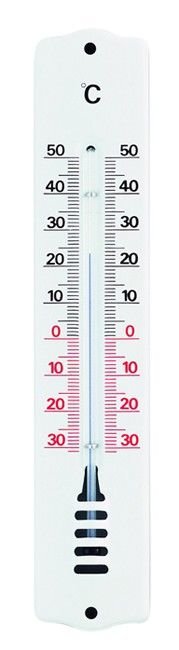TFA Innen Aussenthermometer Metall weiss 