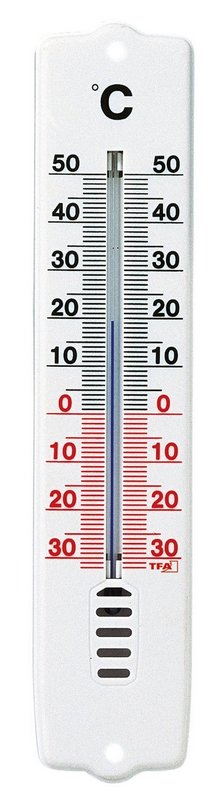 TFA Innen Aussenthermometer Kunststoff weiss 