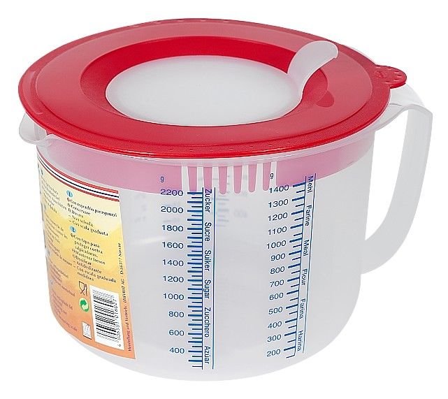 DR. OETKER Messbecher 2.2 l mit Spritzschutz 