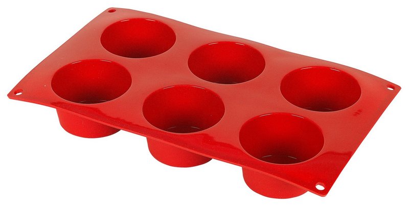 DR. OETKER Muffinform 6er Flexxibel 29.5x17 cm Silikon 