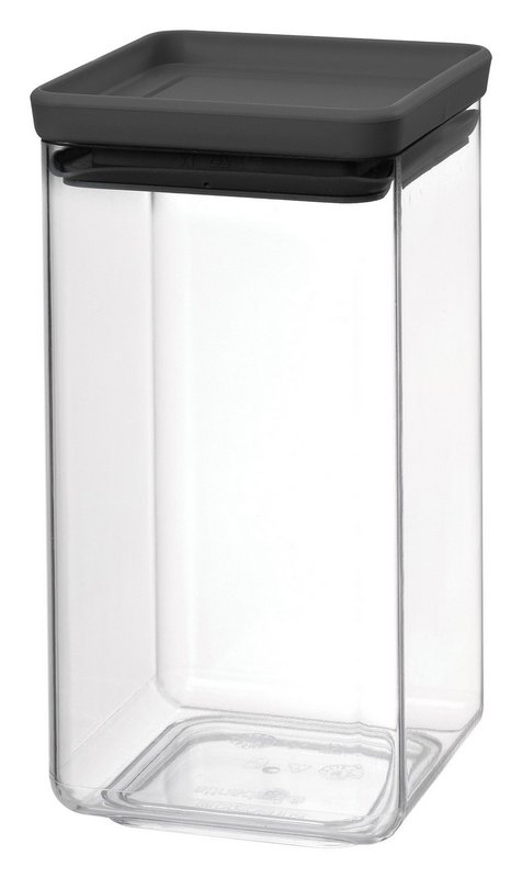 BRABANTIA Vorratsdose Tasty+ dark grey 1.6 l 