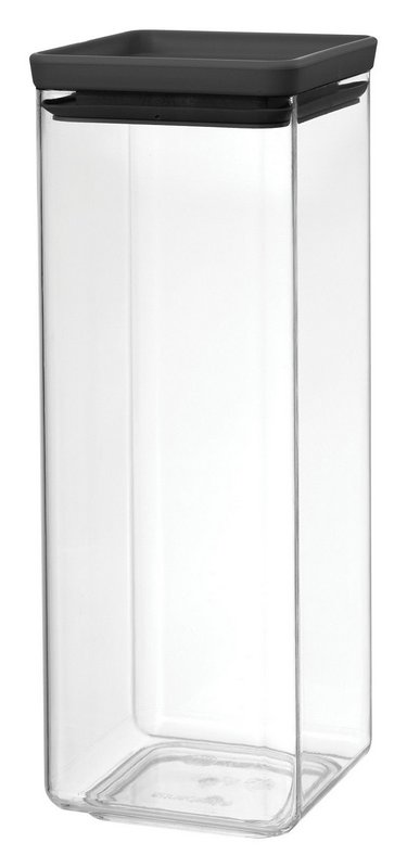 BRABANTIA Vorratsdose Tasty+ dark grey 2.5 l 