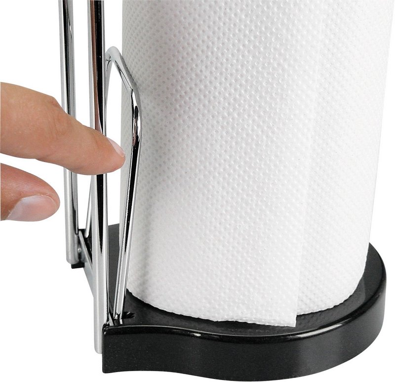 BRABANTIA Rollenhalter black brilliant steel 22.3 cm 