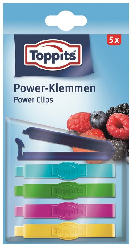 TOPPITS Beutelklemmen Power 5 Stück 