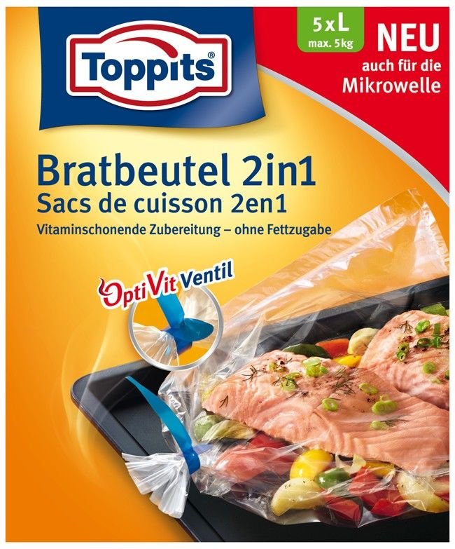 TOPPITS Bratbeutel 2in1 5 Stück 