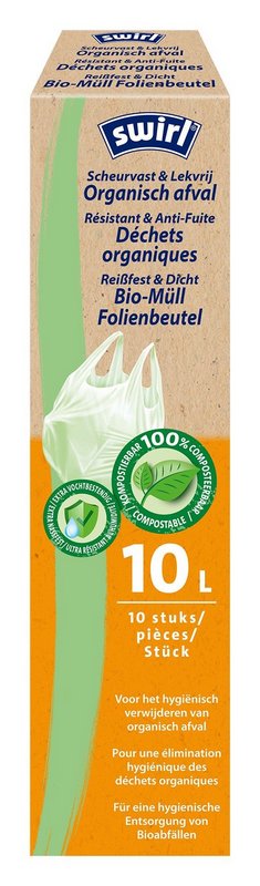 SWIRL Folienbeutel Bio Müll 10 l 