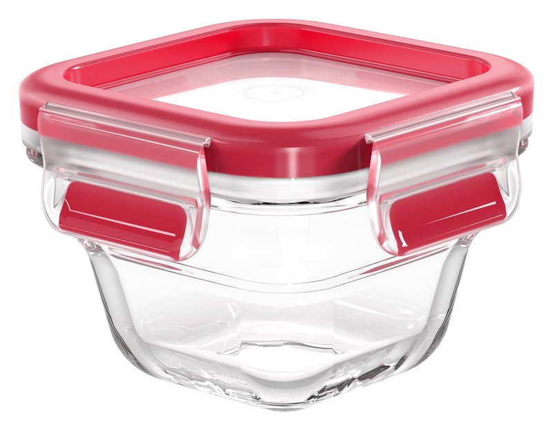 EMSA Dose Glas Clip&Close quadratisch 0.18l 