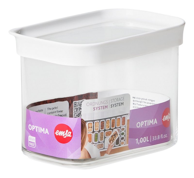 EMSA Dose Optima rechteckig 1.0l hoch 