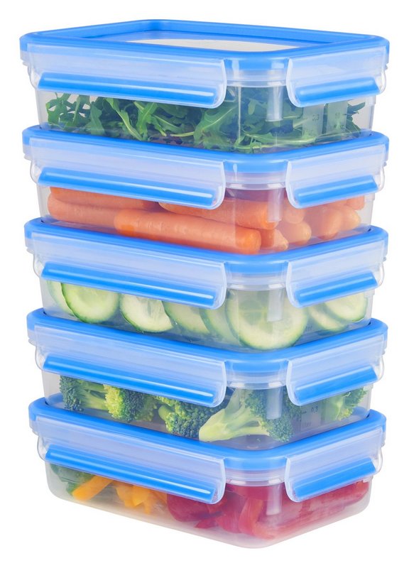 EMSA Dose Clip & Close Mealprep Set 5 Stück 0.8 l 