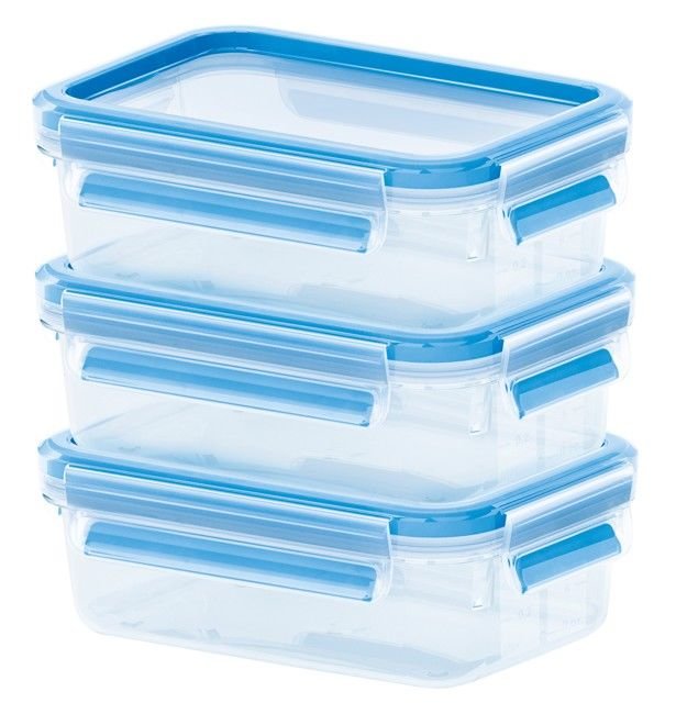 EMSA Dose Clip & Close 3 Stück blau 0.55 l 