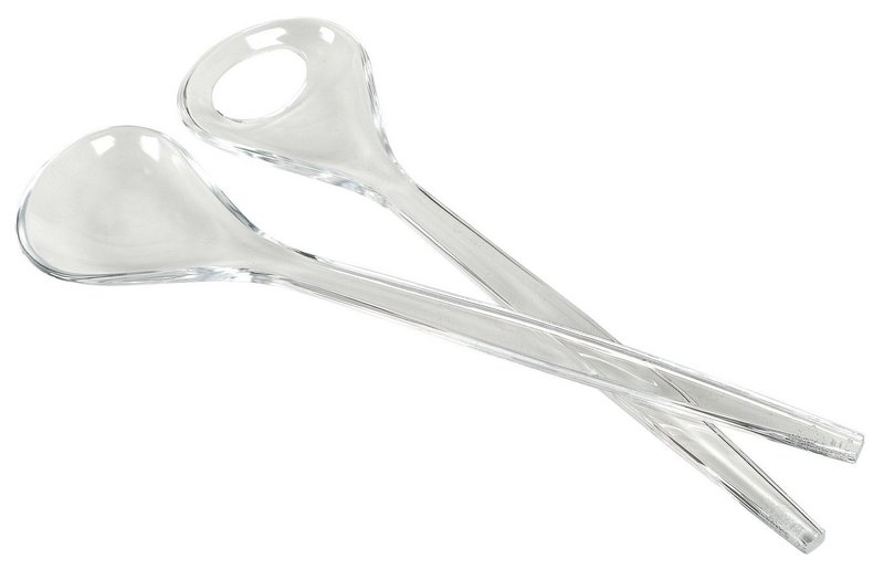KAYSER Salatbesteck Kunststoff transparent 28 cm 