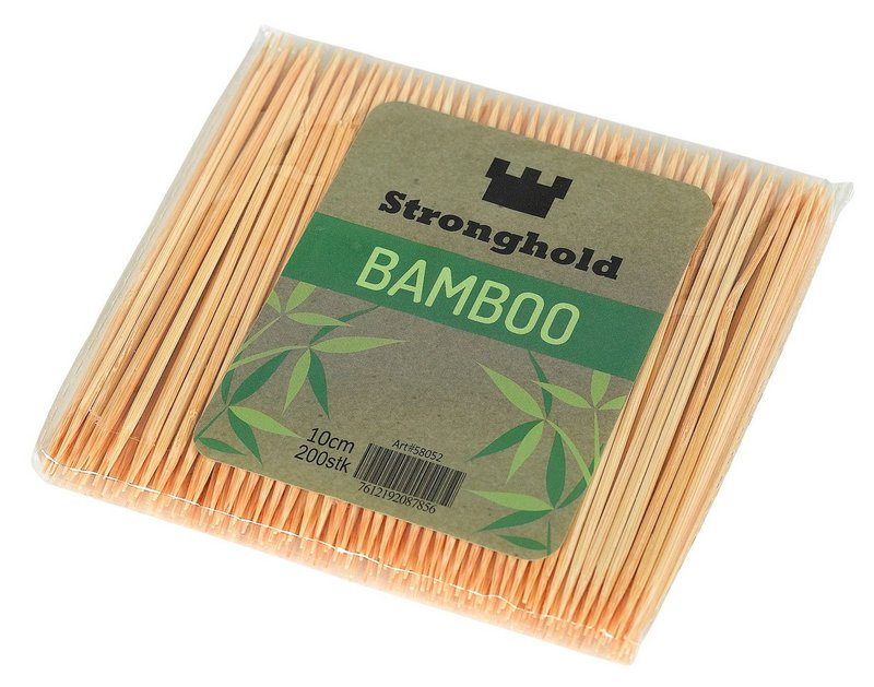 STRONGHOLD Zahnstocher Bambus 10 cm 