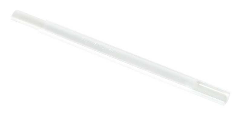 SLIDER STRAW Trinkhalm transparent-weiss 4 Stück 15 cm 