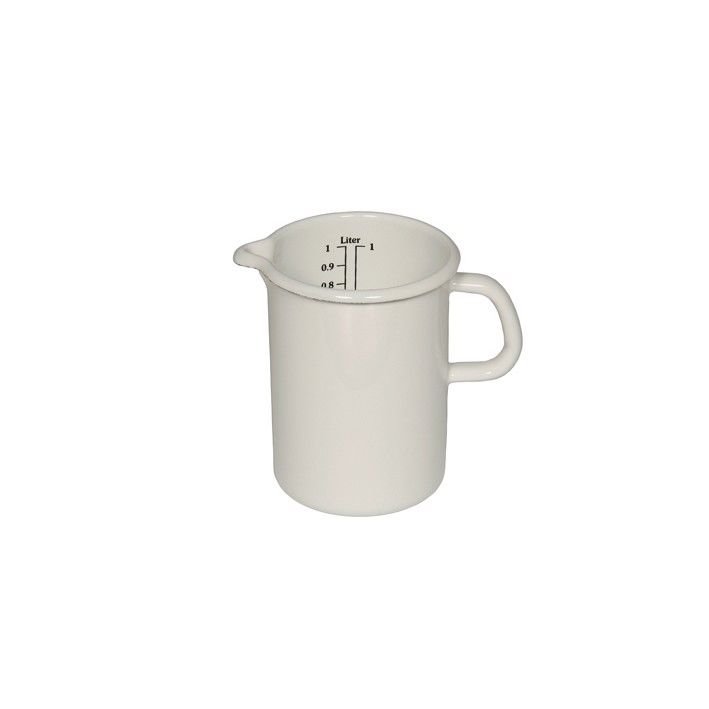 RIESS Messbecher Email weiss 1.0 l 10 cm 
