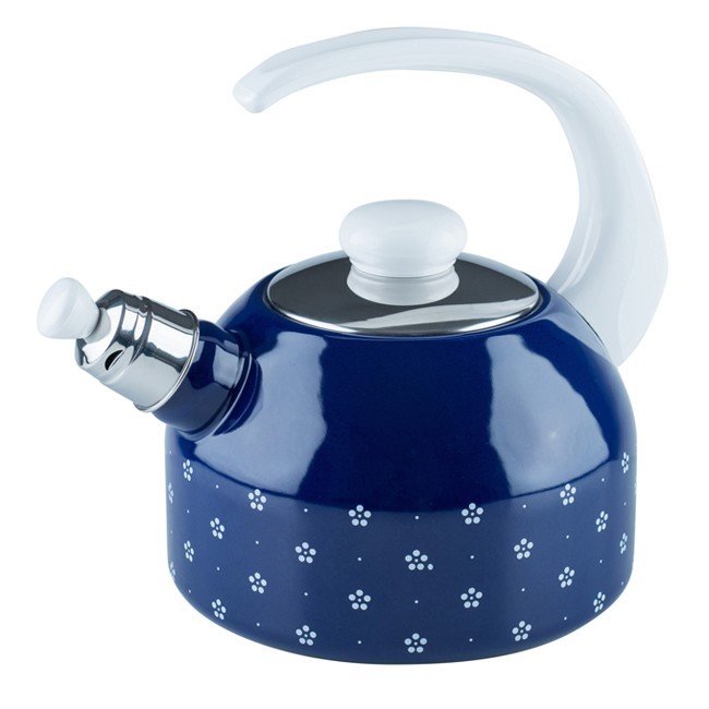 RIESS Flötenkessel 2 l blümchenblau 