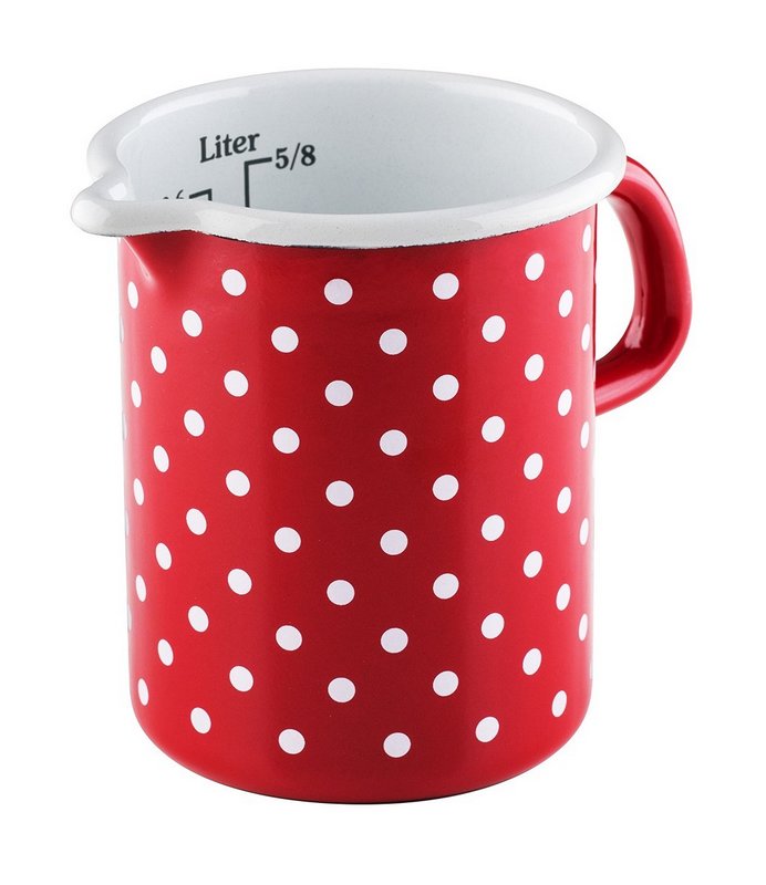 RIESS Messbecher Pünktchen rot 0.5 l 