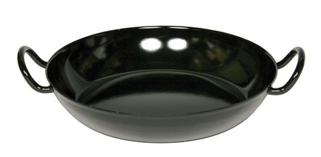 RIESS Schlemmerpfanne 24 cm Email schwarz 