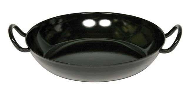 RIESS Schlemmerpfanne 26 cm Email schwarz 