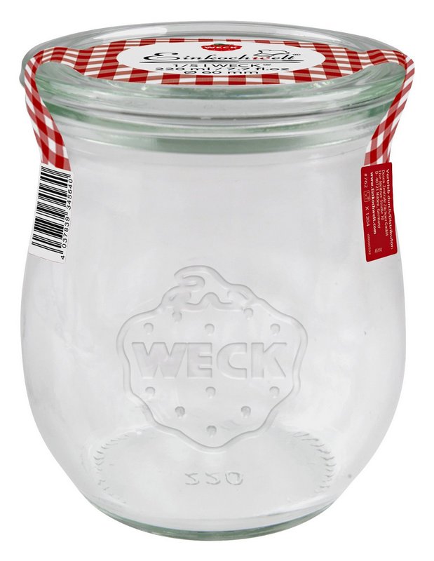 WECK Einmachglas Tulpenfrom mit Glasdeckel 220 ml 