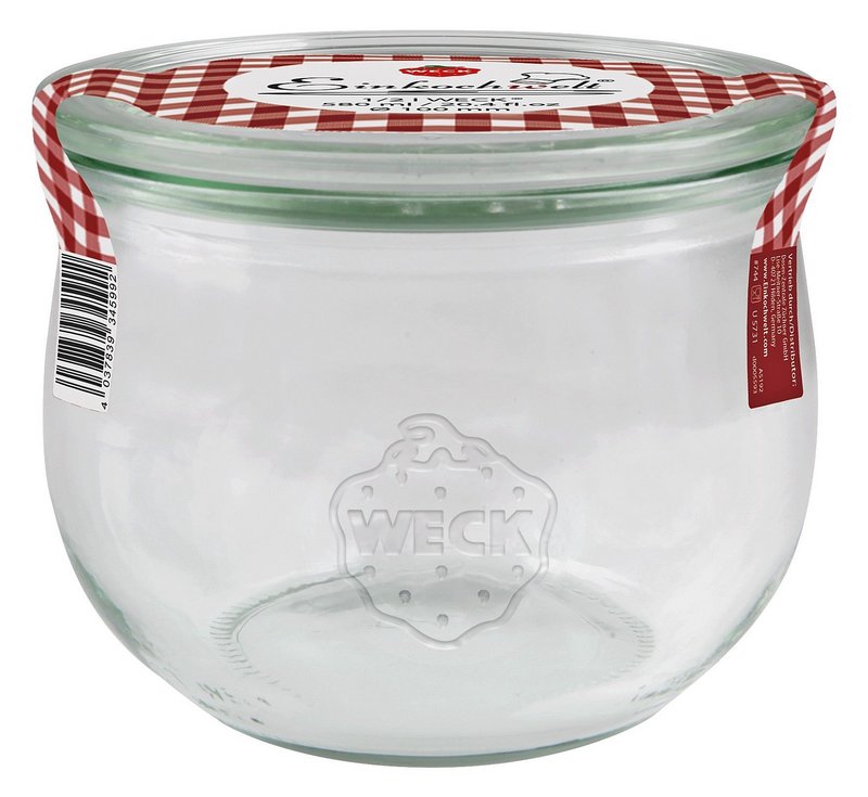 WECK Einmachglas Tulpenfrom mit Glasdeckel 580 ml 