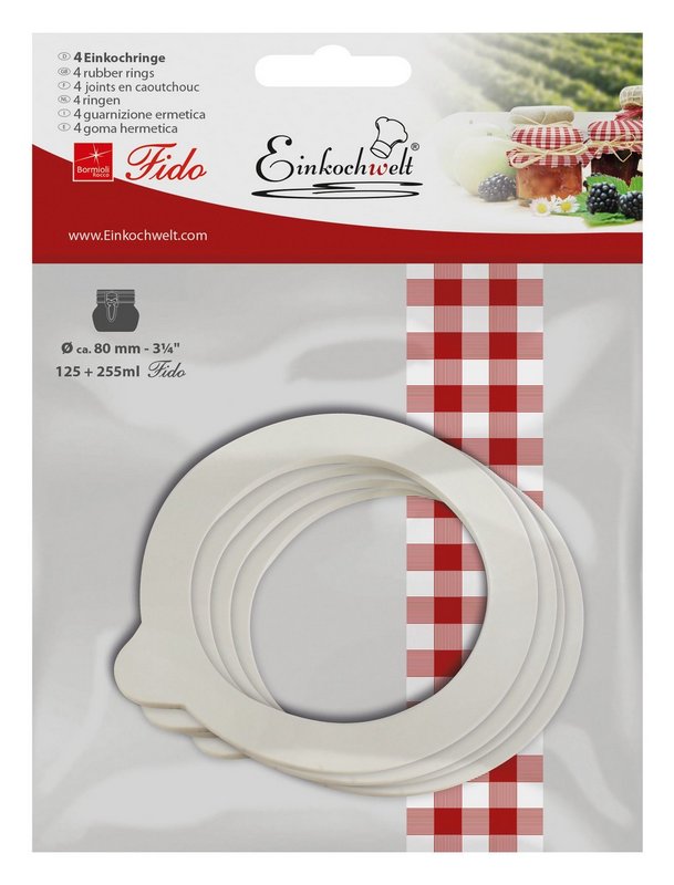 EINKOCHWELT Gummiringe Fido 80x56x2.5 mm 