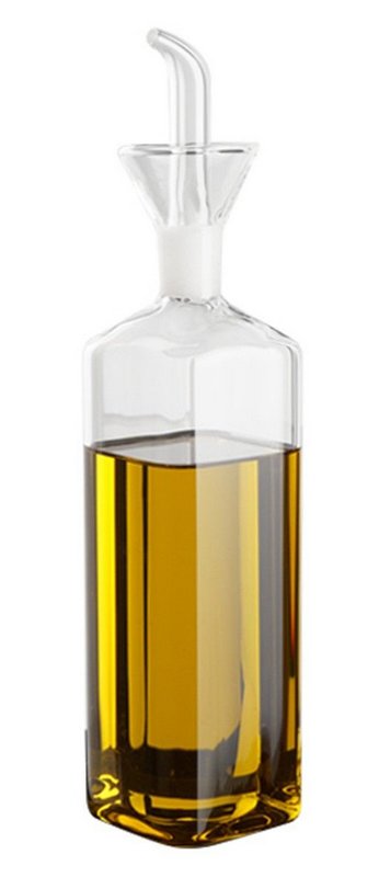 EVA Ölflasche Glas eckig 500 ml 
