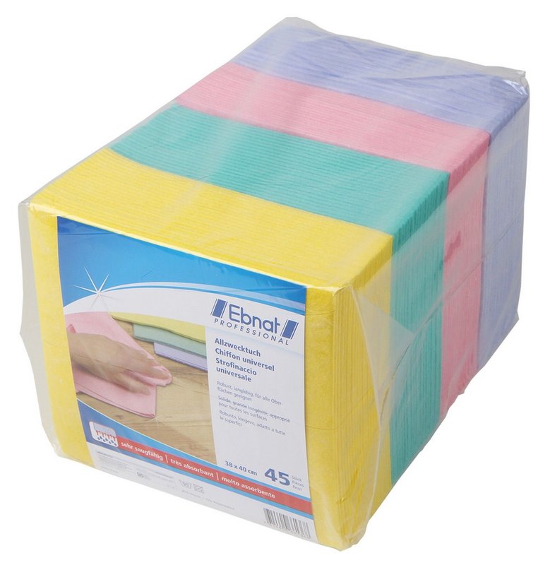 EBNAT Allzwecktuch 45 Stück Farben assortiert 40x38cm 