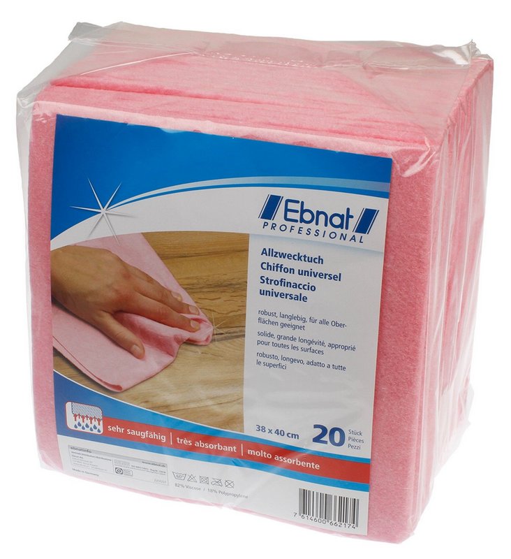 EBNAT Allzwecktuch 20 Stück rot 40x38cm 