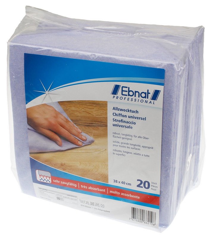 EBNAT Allzwecktuch 20 Stück blau 40x38cm 