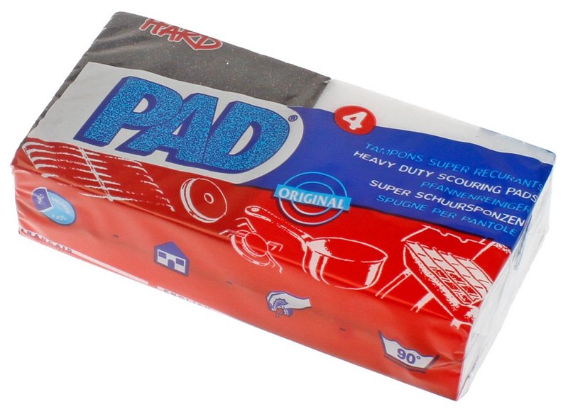 EBNAT Pfannenreiniger Pad 4 Stück 7x7 cm 
