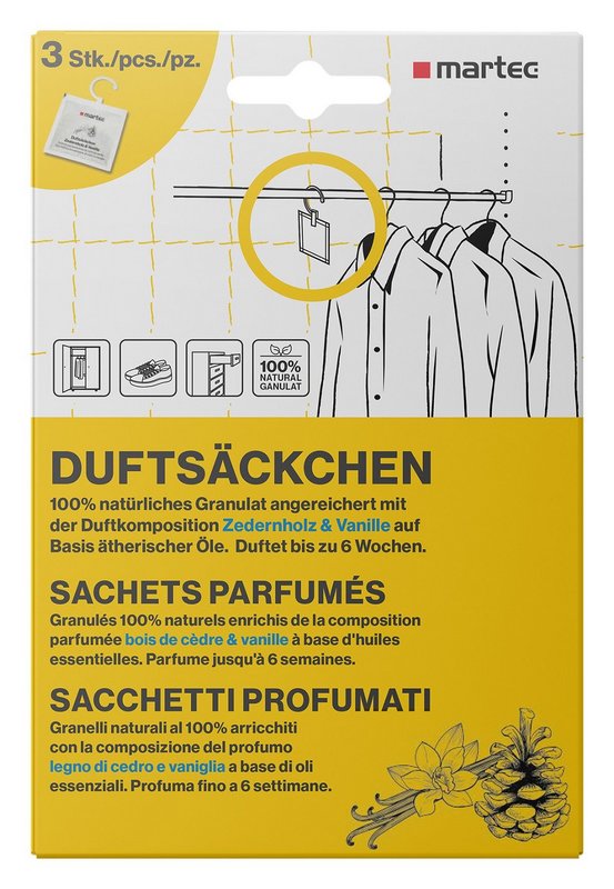 MARTEC Schrankduft 3 Duftsäckchen 