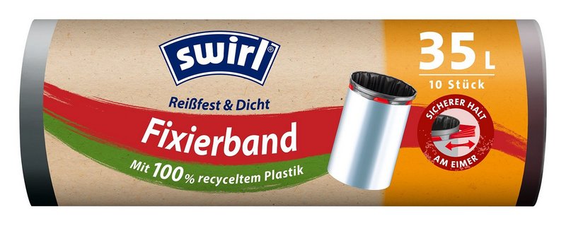 SWIRL Abfallsäcke Elastik Band 35 l 